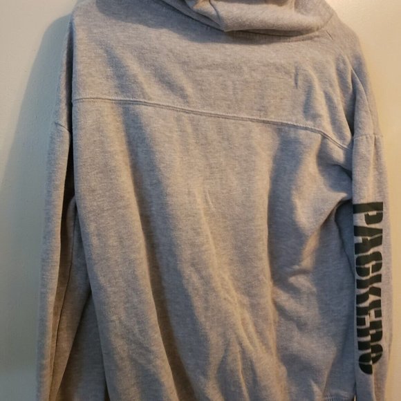 NFL Team Apparel Green Bay Packers Womans Cowl Neck Sweat Shirt Sz L - Picture 2 of 3